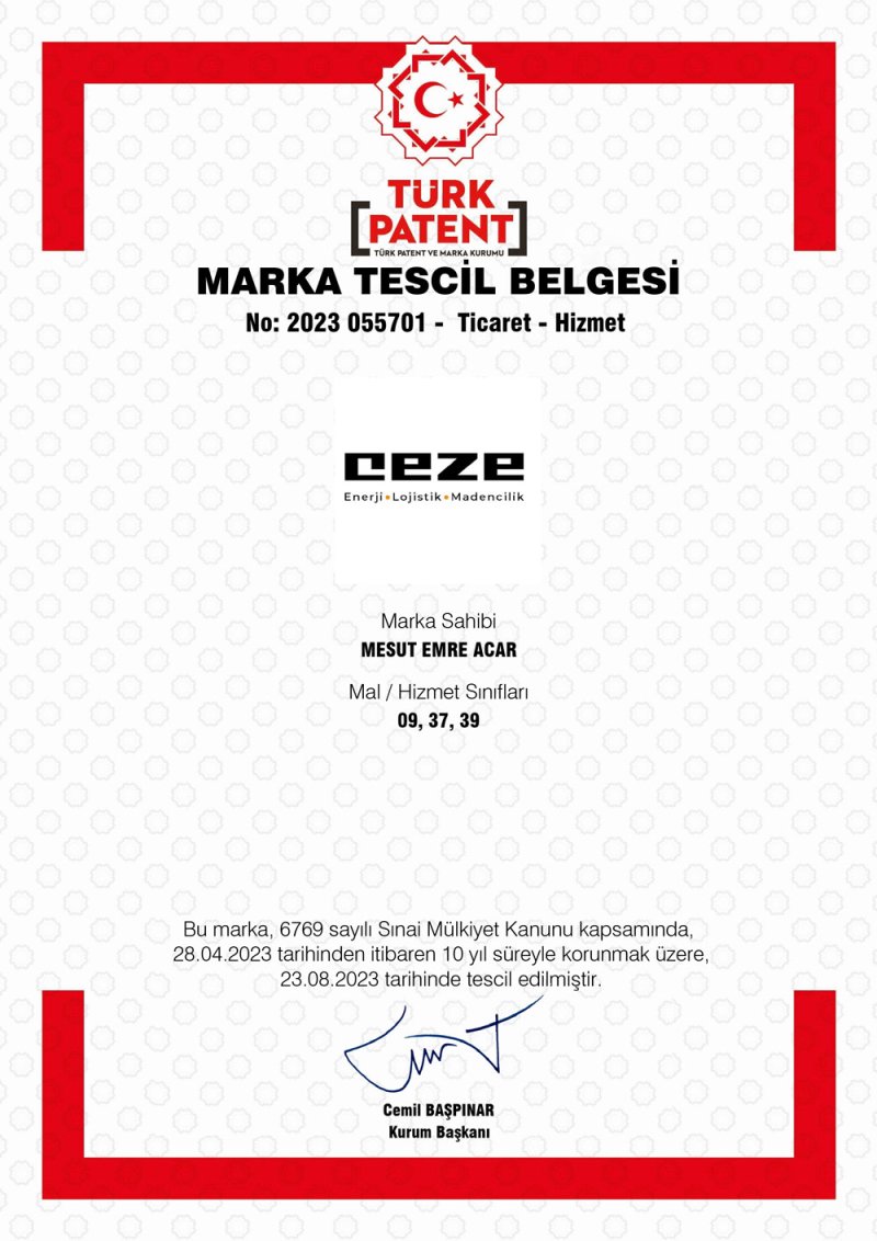 Marka Tescil Belgesi
